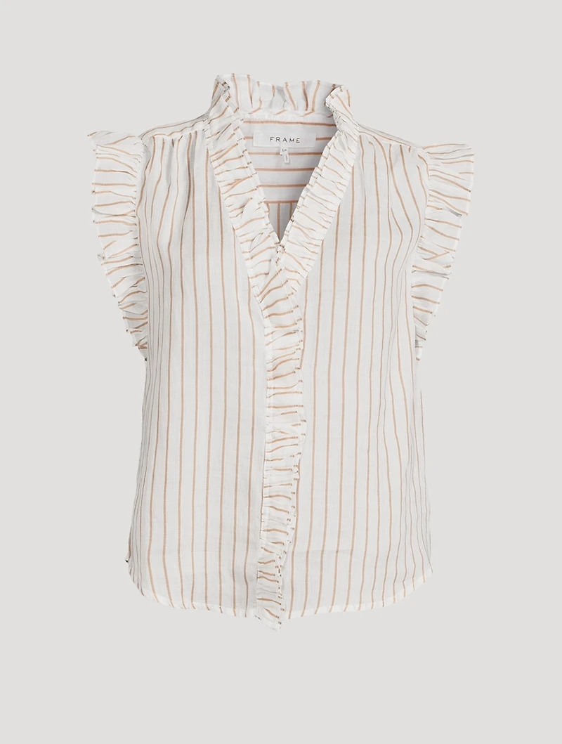 Lauren Ruffled Shirt Print