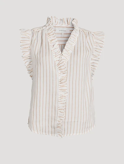 Lauren Ruffled Shirt Print