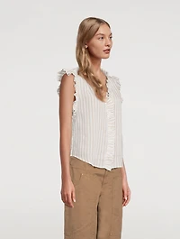 Lauren Ruffled Shirt Print