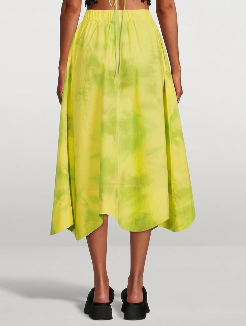 Re-Cut Printed Cotton Maxi Skirt