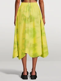 Re-Cut Printed Cotton Maxi Skirt