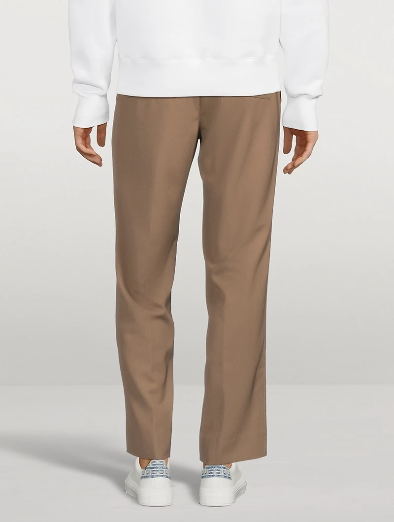 Wool-Blend Elasticated Waist Pants