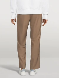 Wool-Blend Elasticated Waist Pants