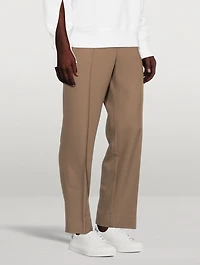 Wool-Blend Elasticated Waist Pants