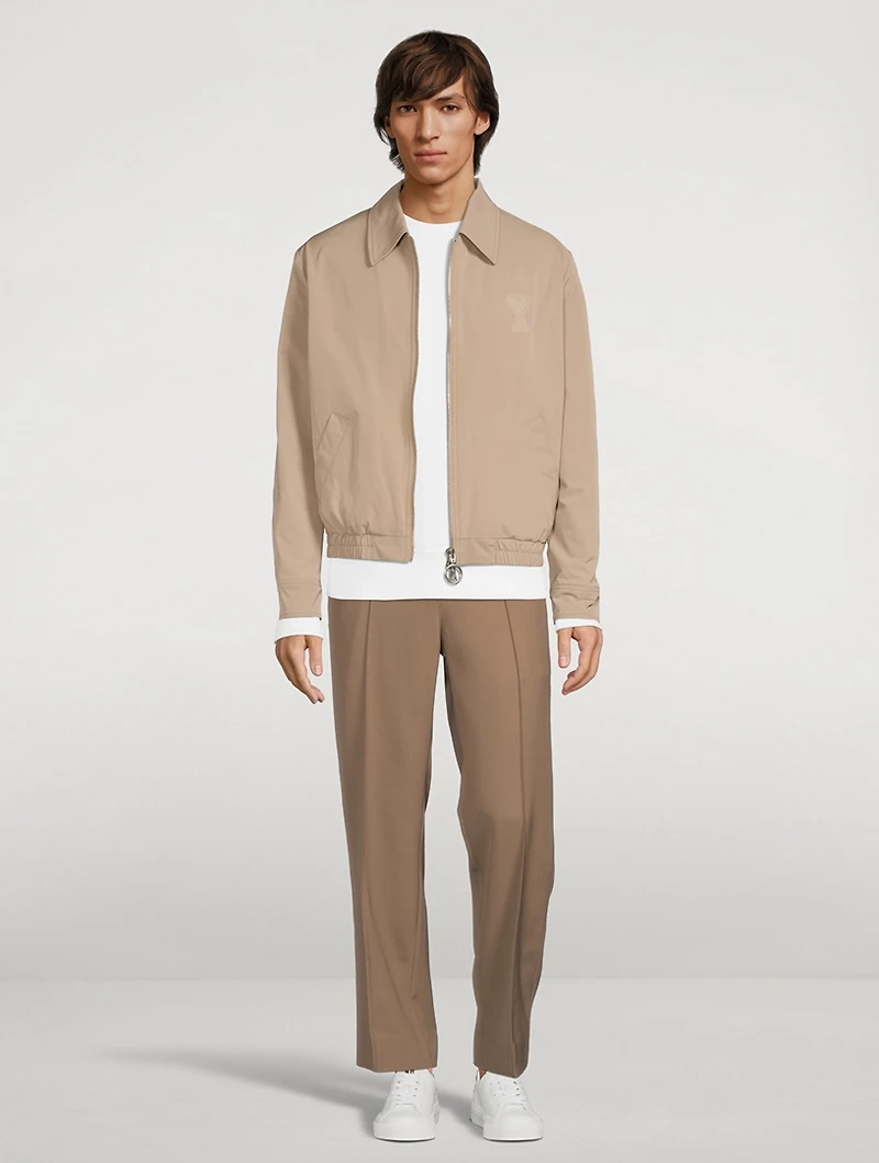 Wool-Blend Elasticated Waist Pants