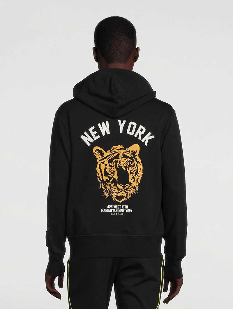 New York Tiger Cotton Hoodie