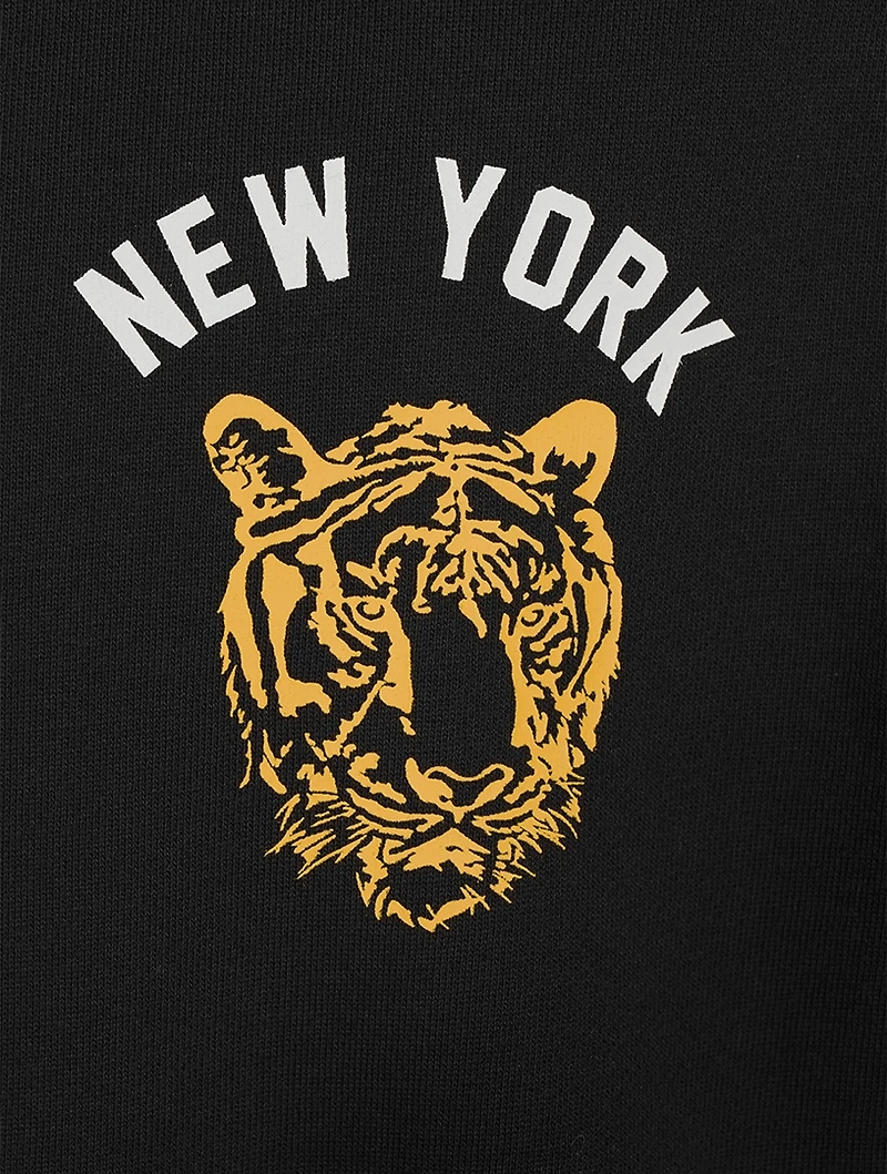 New York Tiger Cotton Hoodie
