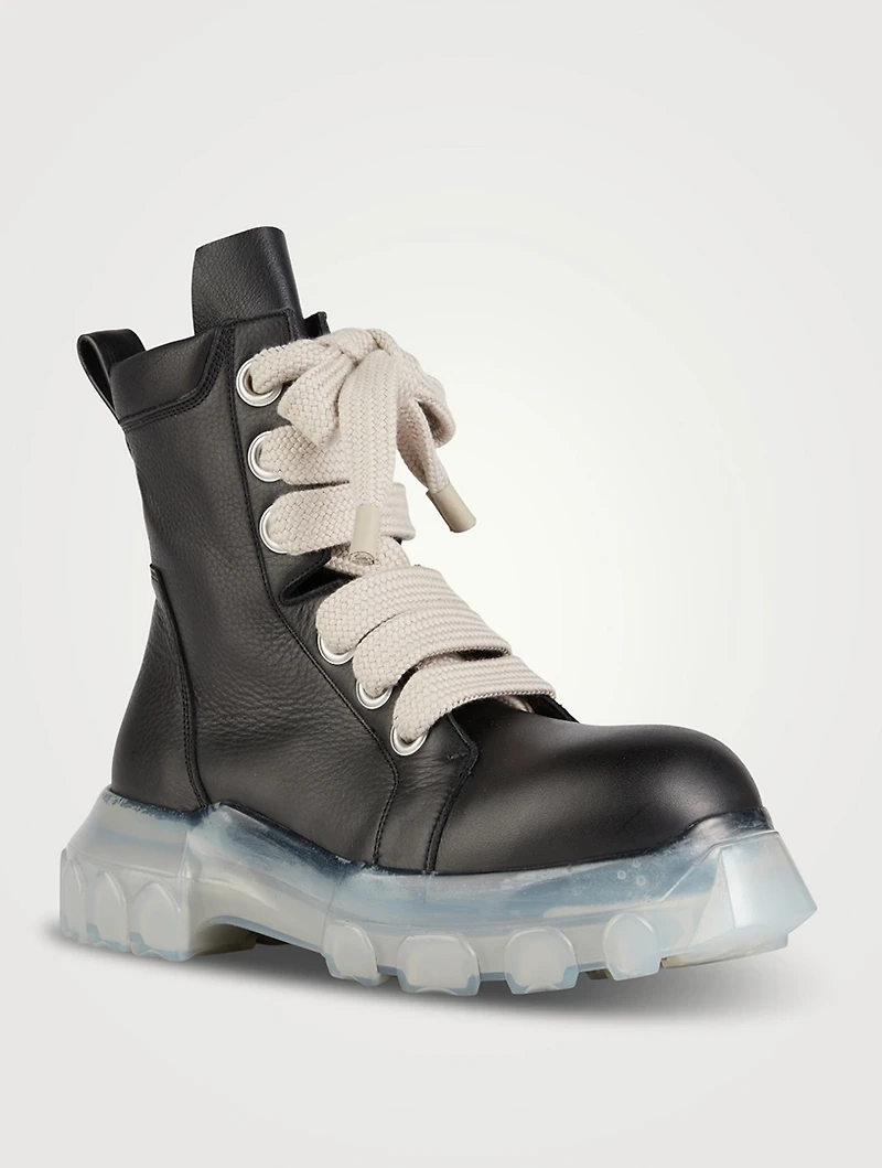 Jumbo Lace Leather Tractor Boots