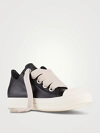 Fogachine Leather Sneakers With Jumbo Laces