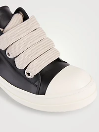 Fogachine Leather Sneakers With Jumbo Laces