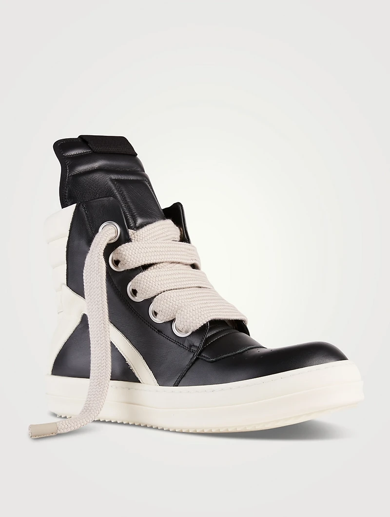 Fogachine Geobasket Leather High-Top Sneakers
