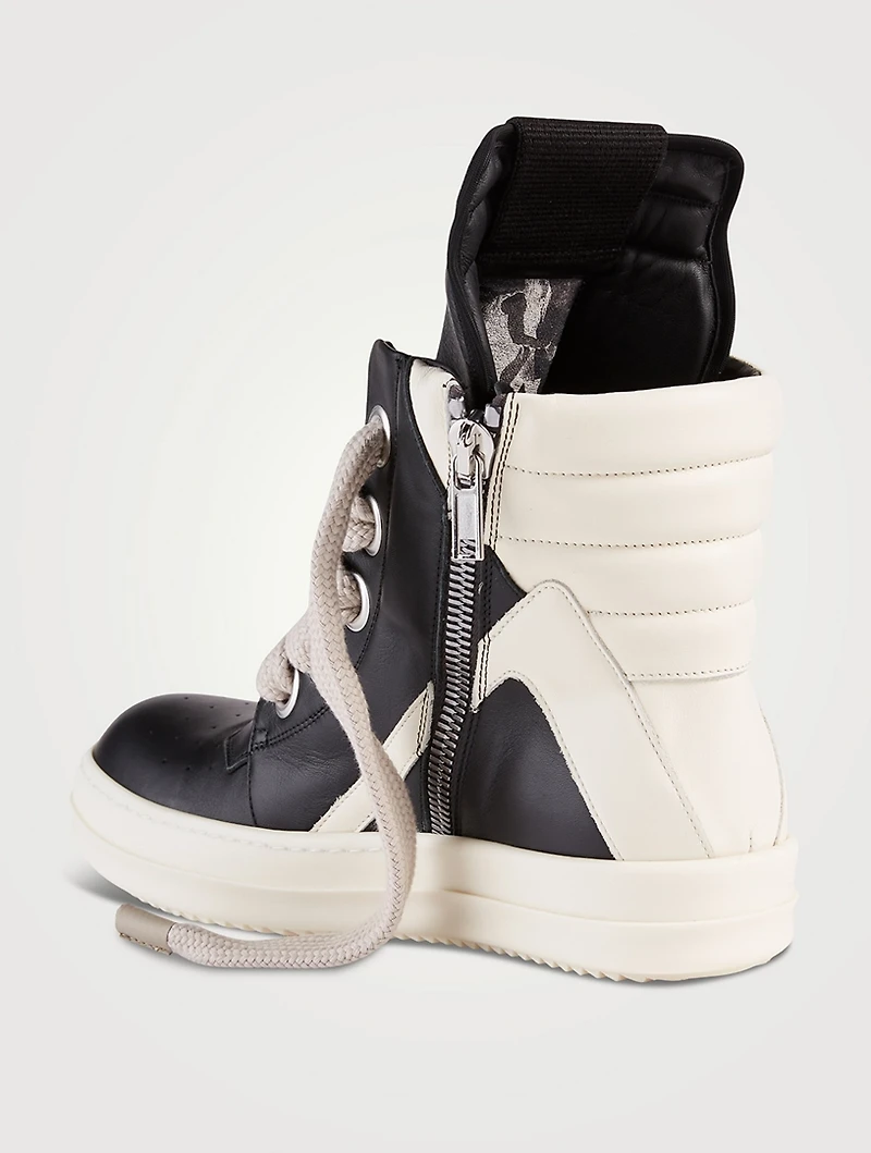 Fogachine Geobasket Leather High-Top Sneakers