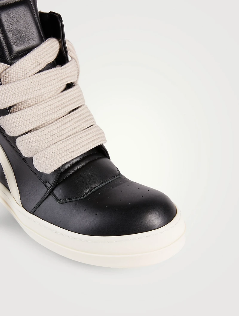 Fogachine Geobasket Leather High-Top Sneakers