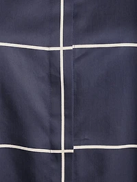 Cotton Shirt Window Check Print