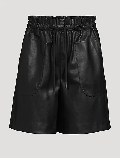 Fergie Vegan Leather Shorts