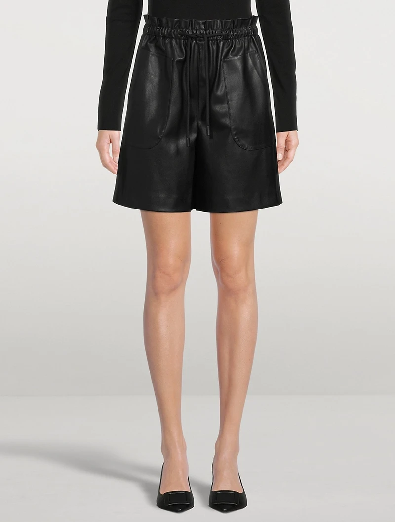 Fergie Vegan Leather Shorts