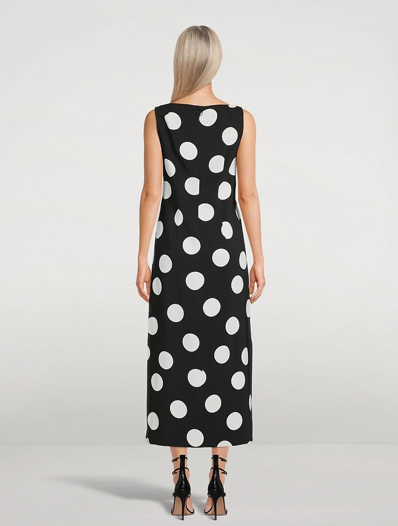Midi Dress Polka Dot Print