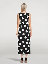Midi Dress Polka Dot Print