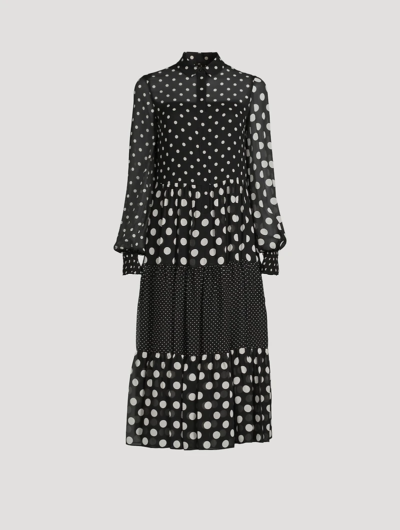 Shirt Dress Polka Dot Print