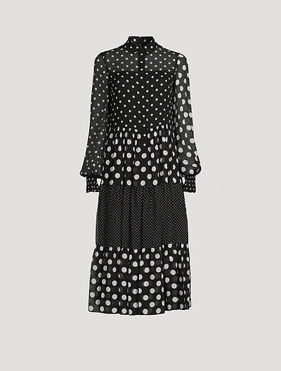 Shirt Dress Polka Dot Print