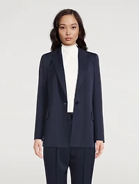 Wool Gabardine Boyfriend Blazer