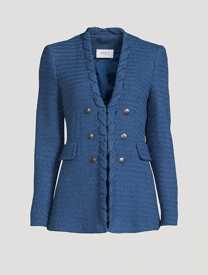 Whipstitch Tweed Blazer