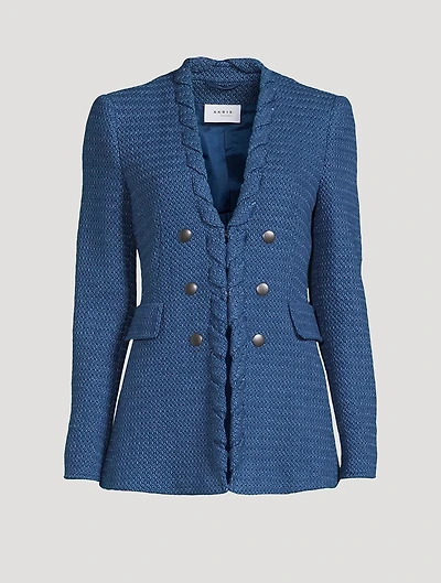 Whipstitch Tweed Blazer