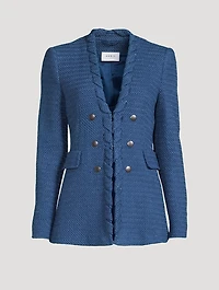 Whipstitch Tweed Blazer