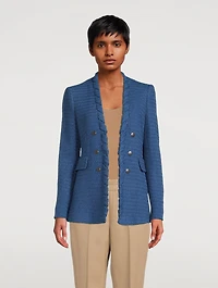 Whipstitch Tweed Blazer