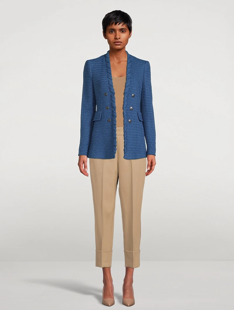 Whipstitch Tweed Blazer