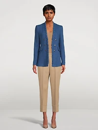 Whipstitch Tweed Blazer