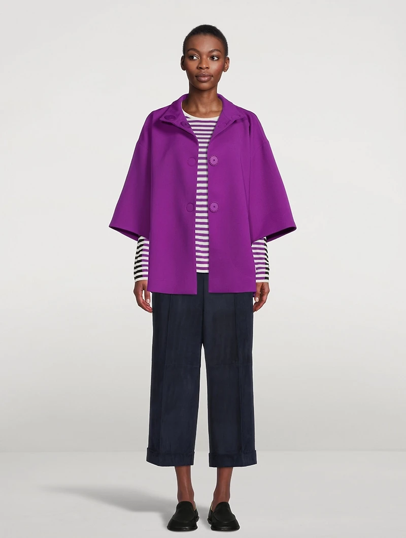 Wool Bell-Sleeve Jacket