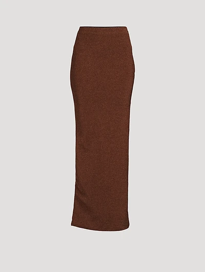 Metallic Maxi Skirt