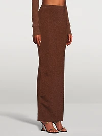 Metallic Maxi Skirt