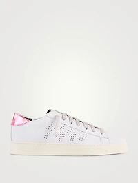 Jack Reflector Perforated Leather Sneakers