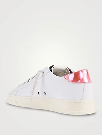 Jack Reflector Perforated Leather Sneakers