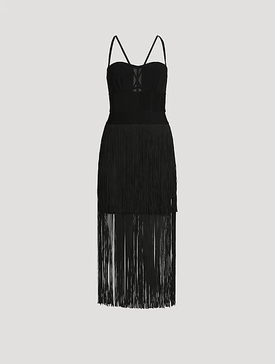 Bustier Fringe Dress