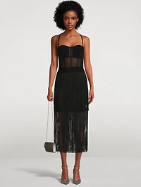 Bustier Fringe Dress