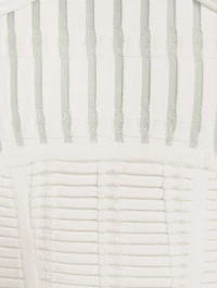 Shadow Stripe Long-Sleeve Mini Dress