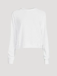Sofia Netz Long-Sleeve Top