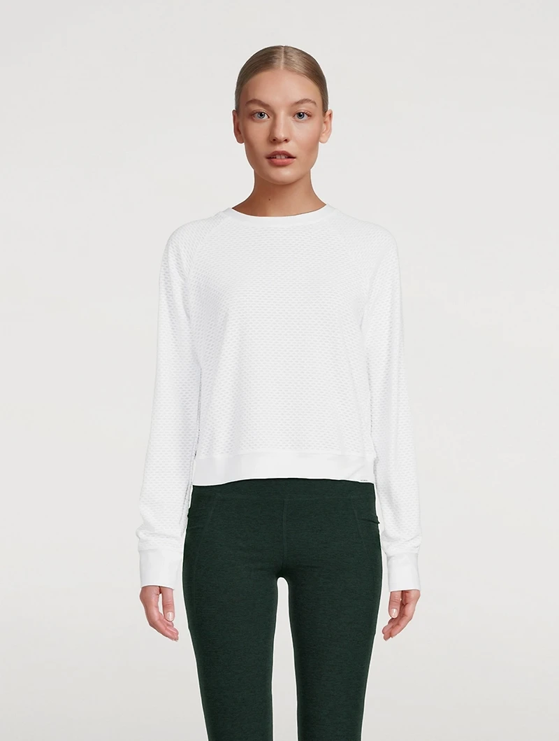 Sofia Netz Long-Sleeve Top