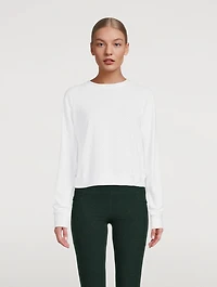 Sofia Netz Long-Sleeve Top