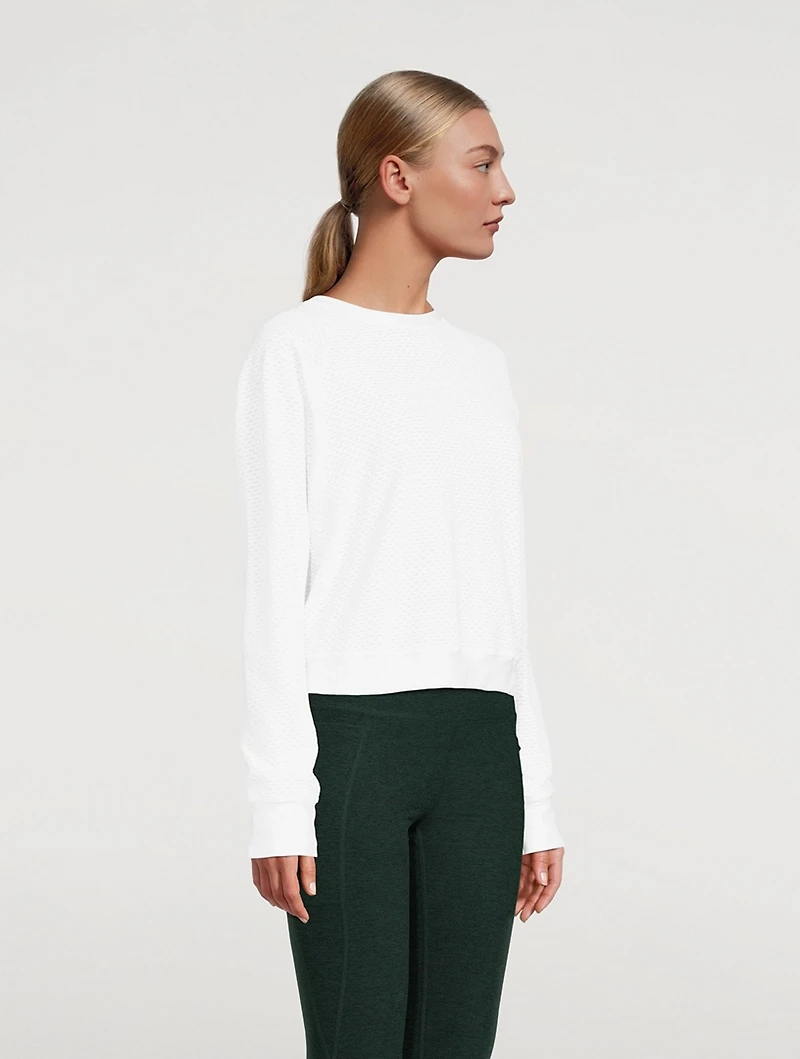 Sofia Netz Long-Sleeve Top