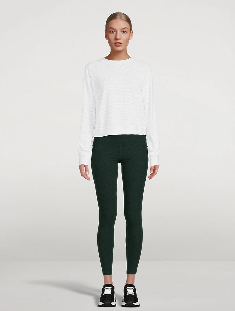 Sofia Netz Long-Sleeve Top