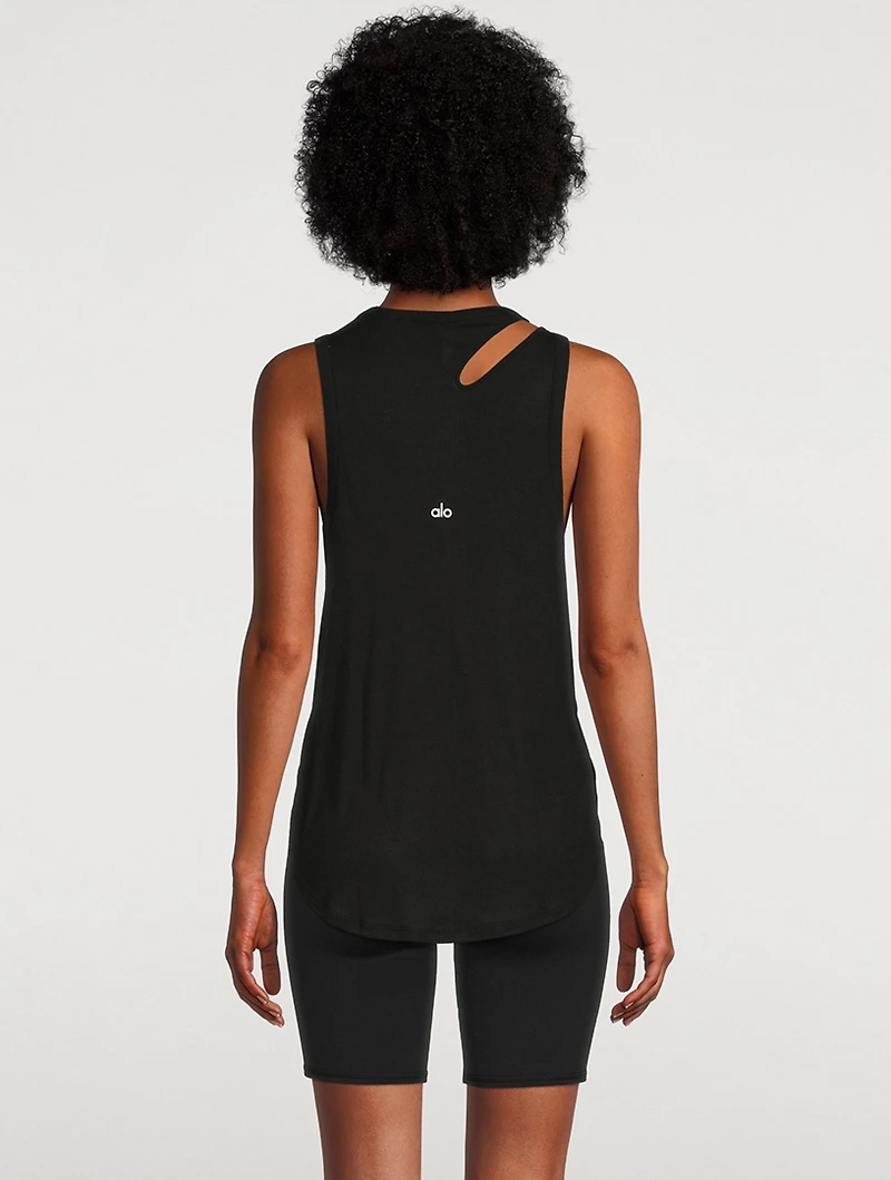 Ribbed Peak Long-Sleeve T-Shirt