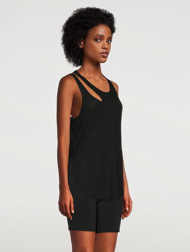Ribbed Peak Long-Sleeve T-Shirt