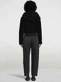La Sherpa Faux Fur Jacket With Hood