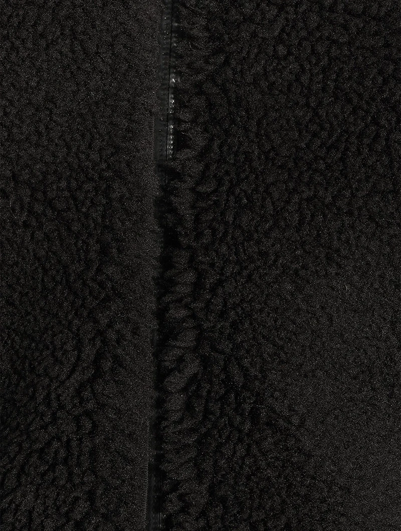 La Sherpa Faux Fur Jacket With Hood