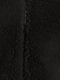 La Sherpa Faux Fur Jacket With Hood