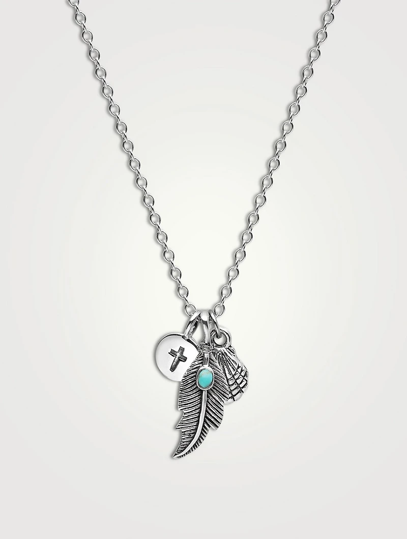 Nialaya x Johnny Edlind Mini Trio Pendant Necklace